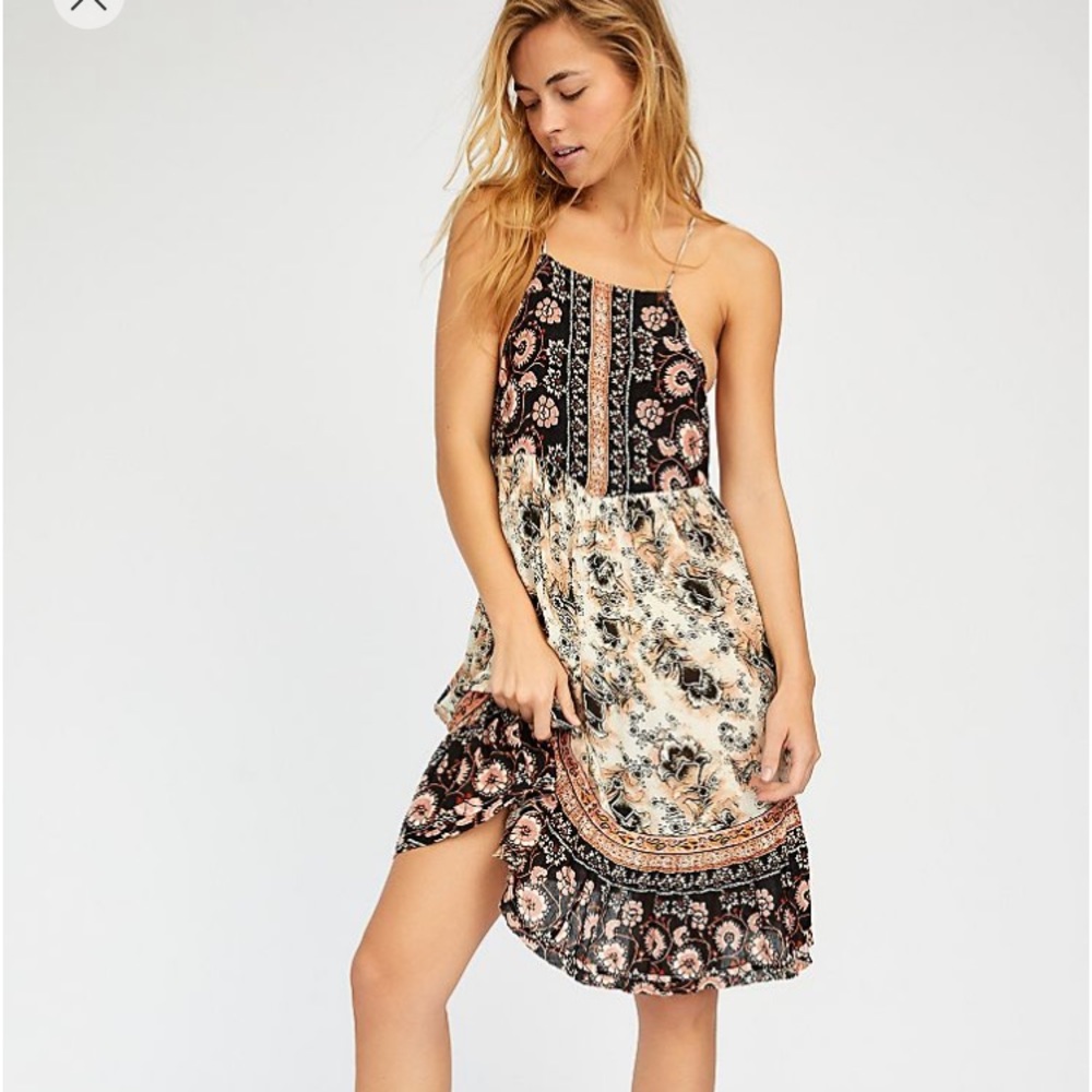 Free People “Casablanca slip dress Xs NWOT